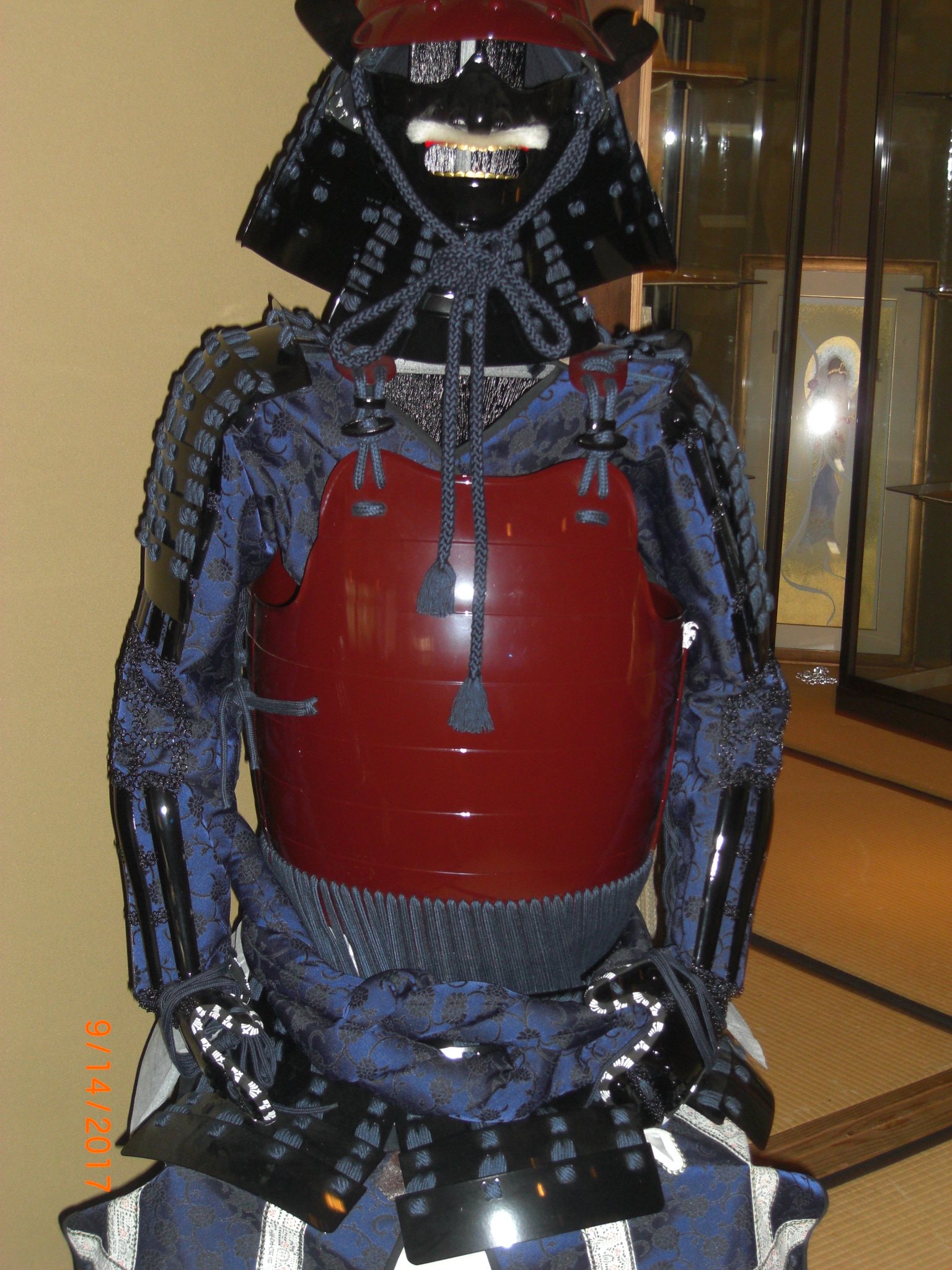 Japanese armor display
