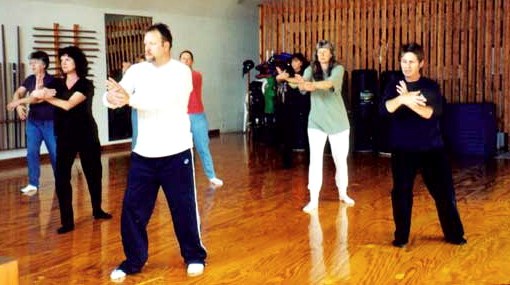 Tai Chi class practicing together at East Coast Martial Arts